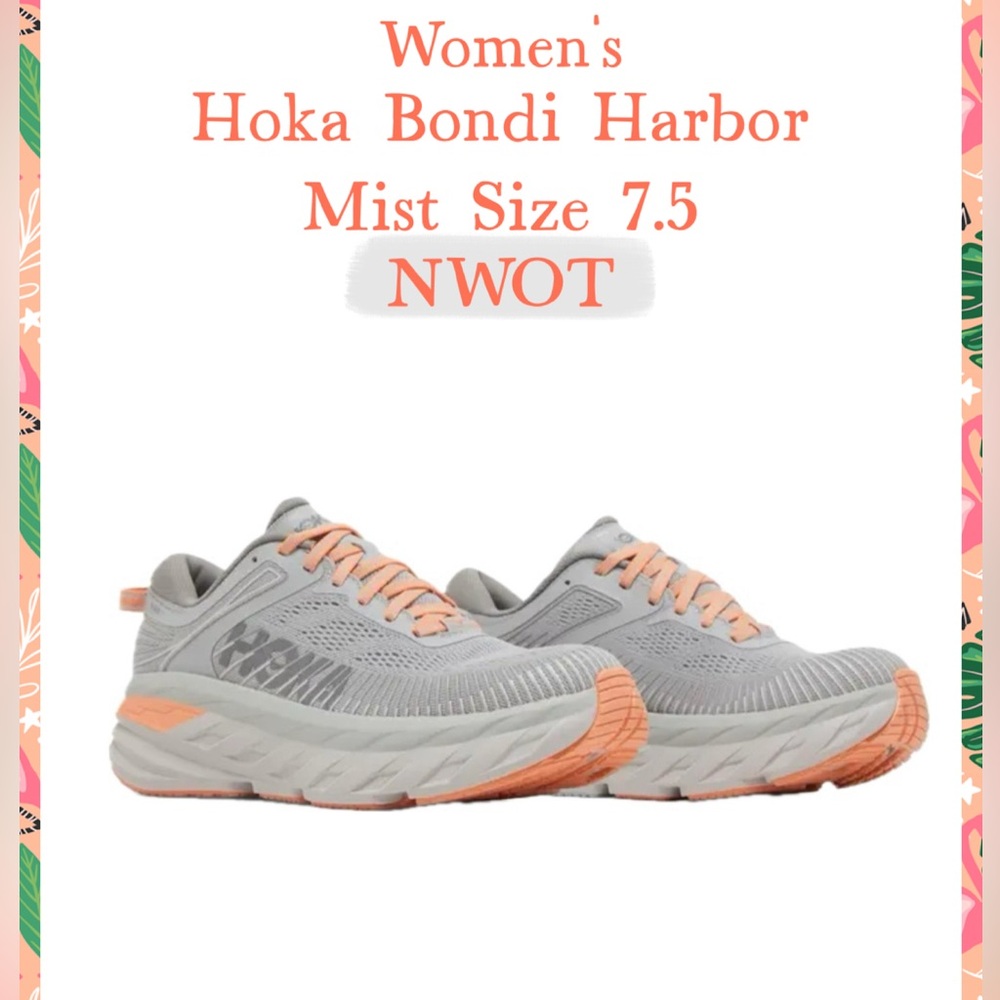 Hoka Women's Size 7.5 NWOT no flaws or wear in Harbor Mist